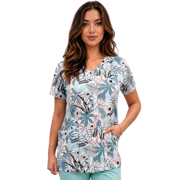 Bluza medyczna W7 elastyczna bawełna roz. XXL – bluza medyczna – bluza lekarska robocza